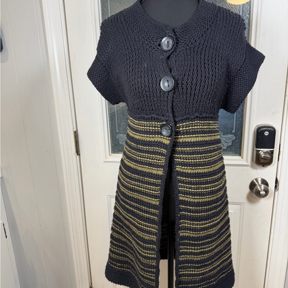 FP Movement by Free People Black and Gold Cardigan
